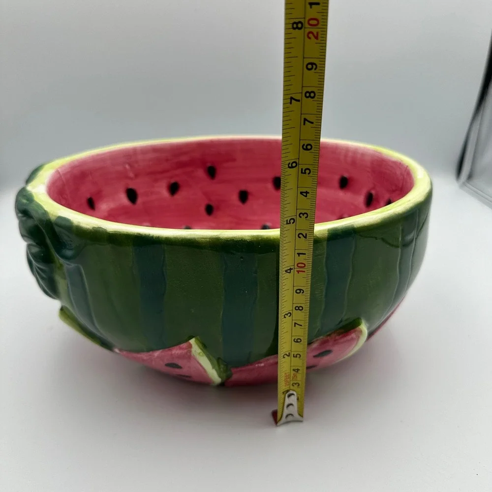 Watermelon Bowl & Napkin Holder Set Fruit‎ Kitchen Decor Summer Fun